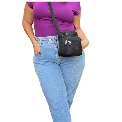 Imagem de Bolsa Pequena Transversal Tactel Dia A Dia Reforçada