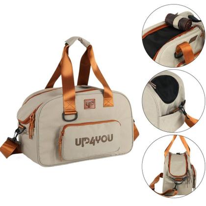 Imagem de Bolsa Pet para Viagens Alça Transversal Grande PLUSH Up4you