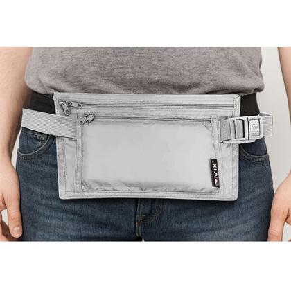 Imagem de Bolsa Pochete Doleira Porta Dólar Celular Antifurto Cintura Tactel Fino