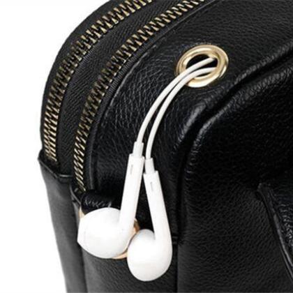 Imagem de Bolsa Porta Celular Grande Carteira Preta Transversal Removível Promo