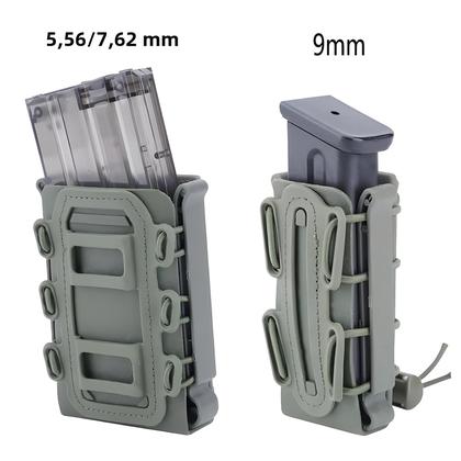 Imagem de Bolsa Porta-Revista Molle para Caça - Liberação Rápida 5.56/7.62/9mm - Com Clipe de Cinto