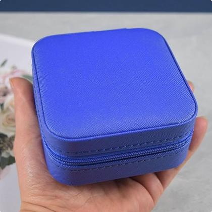Imagem de Bolsa Portátil Porta Joia Divisórias Zíper Viagem Necessaire