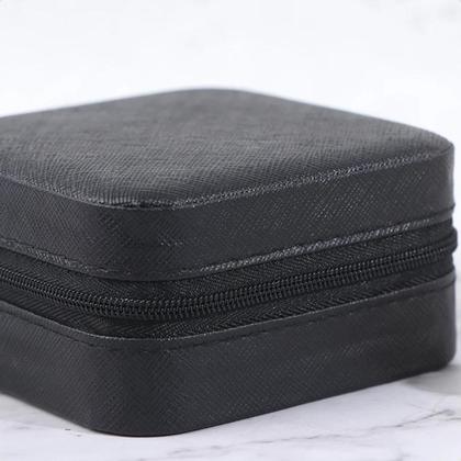 Imagem de Bolsa Portátil Porta Joia Divisórias Zíper Viagem Necessaire