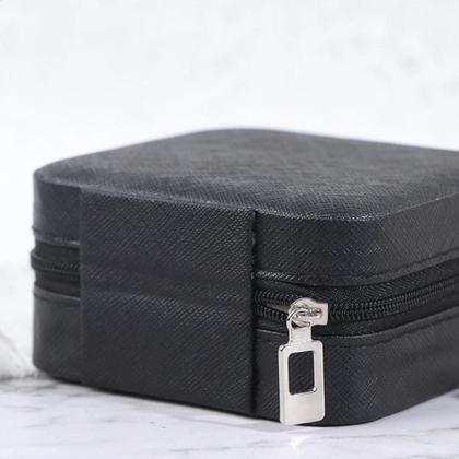 Imagem de Bolsa Portátil Porta Joia Divisórias Zíper Viagem Necessaire