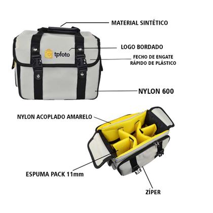 Imagem de Bolsa Profissional para Equipamento fotográfico OLIMPUS III Cinza