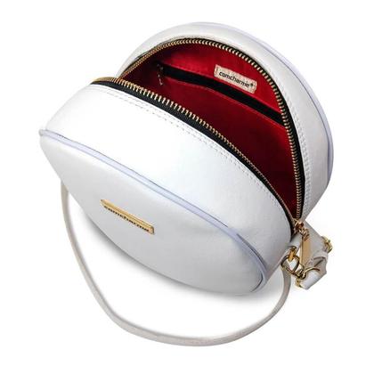 Imagem de Bolsa Redonda Feminina Lisa Bag Transversal Com Alça Ajustavel