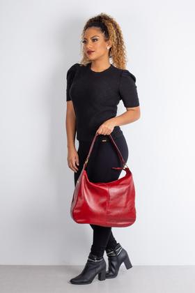 Imagem de Bolsa saco grande de couro Carla