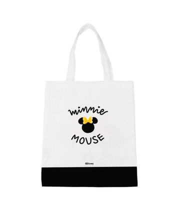 Imagem de Bolsa Sacola Branca Retangular Rosto Minnie 40x33cm - Disney