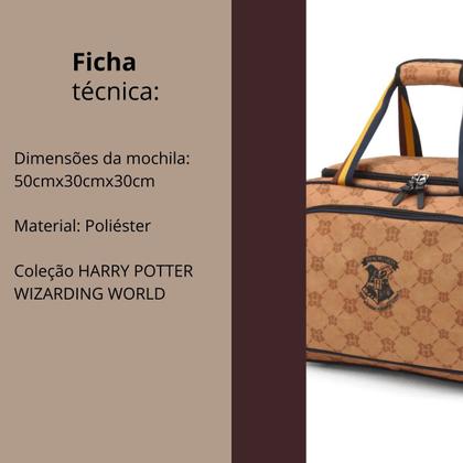 Imagem de Bolsa Sacola Com Alça Harry Potter Hogwarts Viagem Luxcel