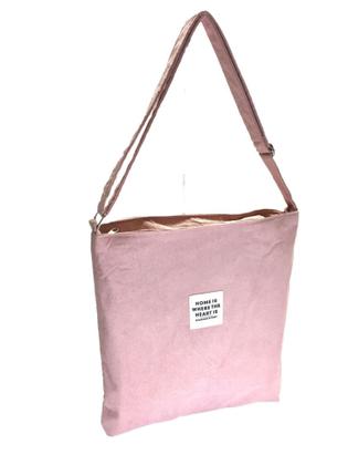 Imagem de Bolsa Sacola Com Alça Transversal Feminina Fecho Zíper