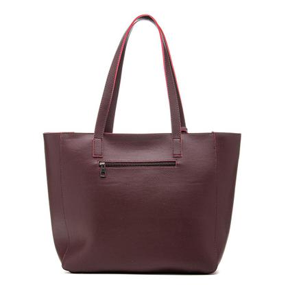 Imagem de Bolsa Sacola de Ombro Alice Monteiro Grande com Ziper Franja e Aplicaçoes