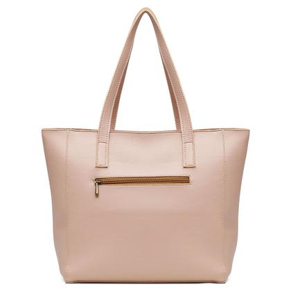 Imagem de Bolsa Sacola de Ombro Alice Monteiro Grande com Ziper Franja e Aplicaçoes