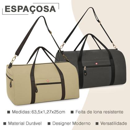 Imagem de Bolsa Sacola de Viagem Lona Volk Resistente Reforçada Grande
