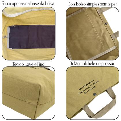 Imagem de Bolsa Sacola Feminina Estilosa Transversal Mão Grande Leve e Resistente Estudantes Academia