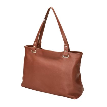 Imagem de Bolsa Sacola Feminina Grande Couro Legítimo Forrada