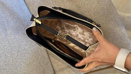 Imagem de Bolsa Sacola Palha Grande Feminina Praia Piscina Moda Luxo