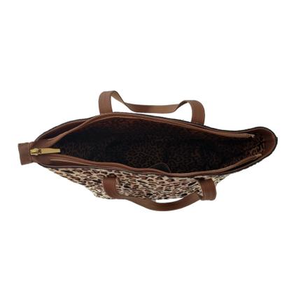 Imagem de Bolsa Sacola Topgrife Shopper Couro Pelo Onça