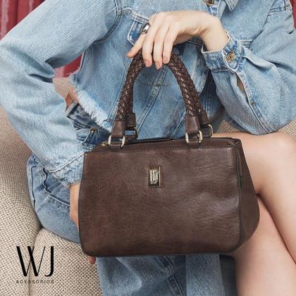 Imagem de Bolsa satchel média alça rolete tresse wj sintético