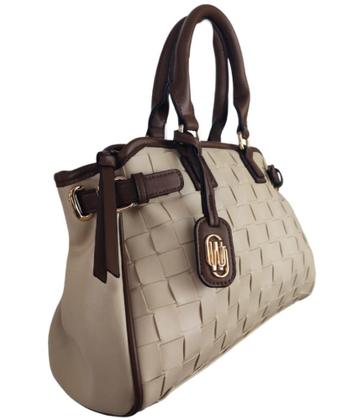 Imagem de Bolsa satchel tressê xadrez wj sintético