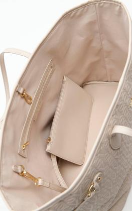 Imagem de Bolsa Shopping Frequencia Easy Lança Perfume Preto Ou Bege cor:Bege