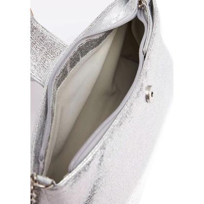 Imagem de Bolsa Shoulder Easy Lança Perfume Tachas OU24 Prata Feminino