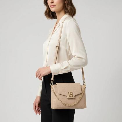 Imagem de Bolsa Shoulder Lança Perfume Monograma Ou26 Bege Feminino
