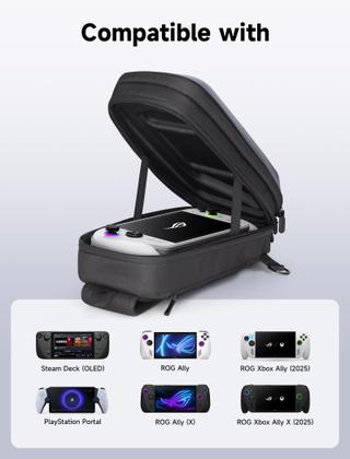 Imagem de Bolsa Sling JSAUX para Steam Deck ROG Ally Estojo Rígido EVA