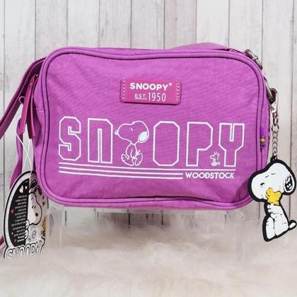 Imagem de Bolsa Snoopy Retangular Sp2378 Transversal Feminina Em Nylon