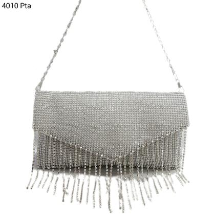 Imagem de Bolsa Social Clutch Festa / Noite / Casamento / Balada Franjas Strass 4010