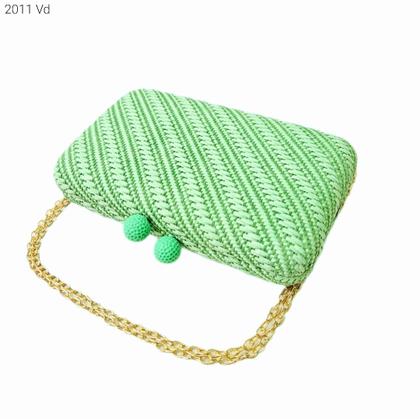 Imagem de Bolsa Social Clutch Ráfia Palha Festa / Noite / Casamento / Balada 2011
