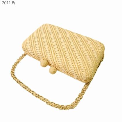 Imagem de Bolsa Social Clutch Ráfia Palha Festa / Noite / Casamento / Balada 2011