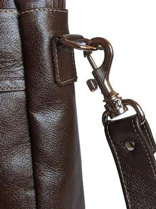 Imagem de Bolsa  Social Executiva Pasta Masculina Mala Em Couro Porta Notebook