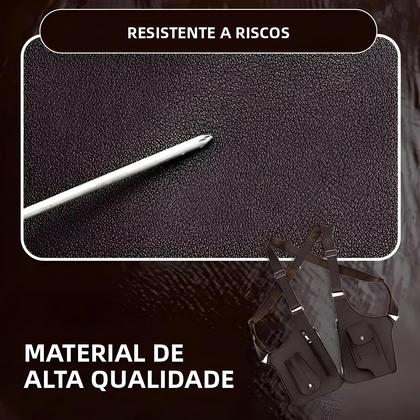 Imagem de Bolsa Tática Impermeável Para Pesca Masculina Em PU Com Alça Dupla E Múltiplos Bolsos, Bolsa