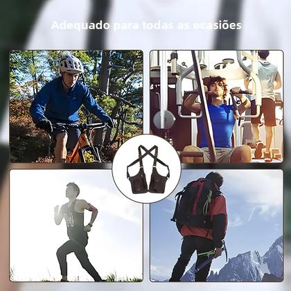 Imagem de Bolsa Tática Impermeável Para Pesca Masculina Em PU Com Alça Dupla E Múltiplos Compartimentos, Bolsa