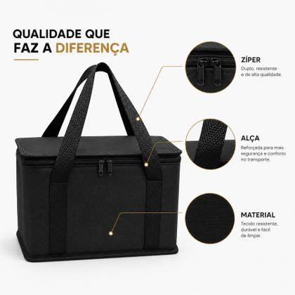 Imagem de Bolsa Térmica 17 Litros Nylon Poliéster bubag Preta