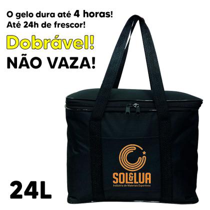 Imagem de Bolsa Térmica 24 Litros Não Vaza Preta ou Camuflada Marmita Bolo