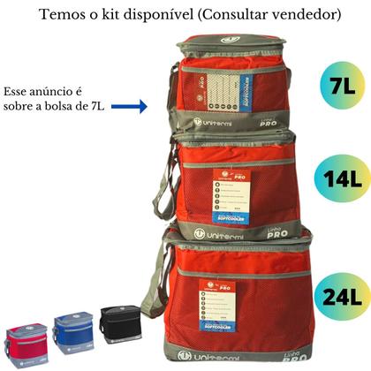 Imagem de Bolsa Térmica 7 Litros Ice Cooler com Alça Praia Camping Bag Fitness