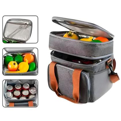 Imagem de Bolsa Térmica Alça Dobrável Passeios Marmita