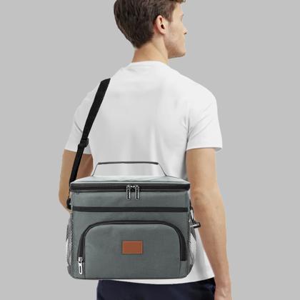 Imagem de Bolsa Termica Camping Parque Lazer Espaçosa 15L Impermeavel Lancheira Mantem Temperatura