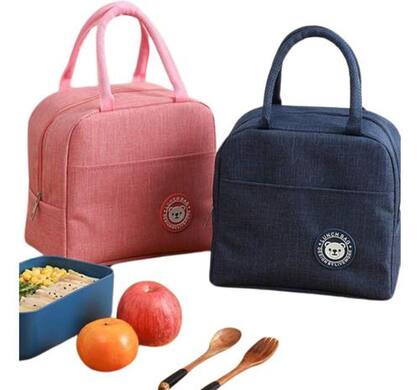 Imagem de Bolsa Térmica Com Isolamento Térmico Portátil Marmita - Cinza