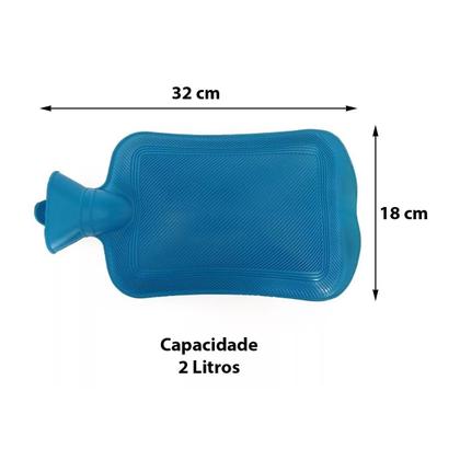 Imagem de Bolsa térmica compressa água quente fria gelada dores 2lt
