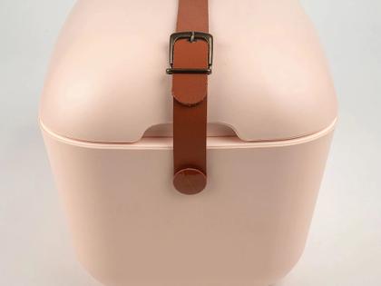 Imagem de Bolsa Térmica Cooler Retrô Com Alça Em Couro 20 Litros - Polarbox