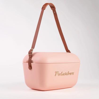 Imagem de Bolsa Térmica Cooler Retrô Com Alça Em Couro 20 Litros - Polarbox