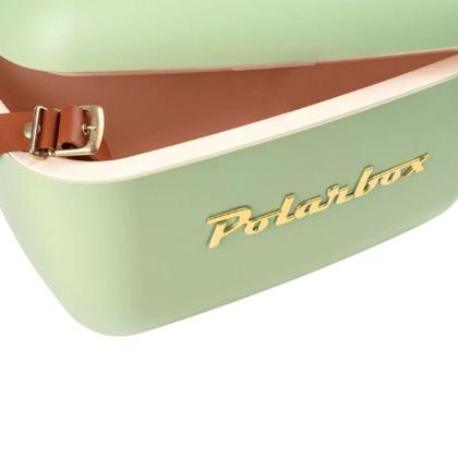 Imagem de Bolsa Térmica Cooler Retrô Com Alça Em Couro 20 Litros - Polarbox