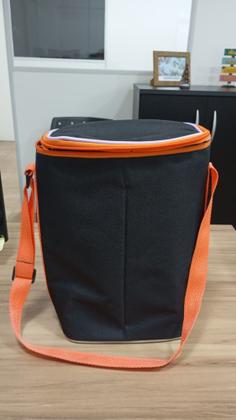 Imagem de Bolsa Térmica Cooler Vinho Espumante 2 Garrafas Bolso Interno Mod400C