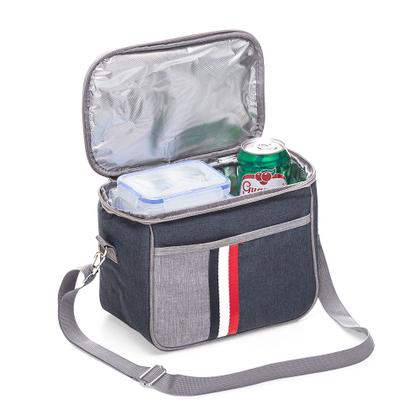 Imagem de Bolsa Térmica De Nylon 7,6 Litros Com Dois Compartimentos e Bolso Frontal Super Resistente