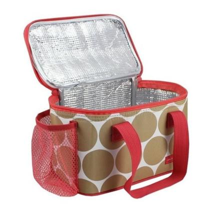 Imagem de Bolsa Térmica Feminina Lancheira Academia Necessaire Dots