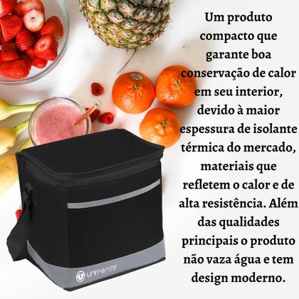 Imagem de Bolsa Térmica Fitness Com Alça 16L Soft Cooler Sacola Térmica Praia Pesca Camping Lancheira Unitermi