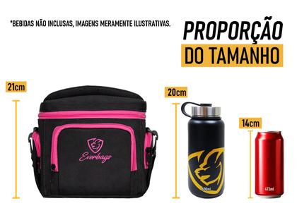 Imagem de Bolsa Térmica Fitness Lancheira Marmita Dieta Treino Frasqueira Viagem Passeio Camping Esportivo
