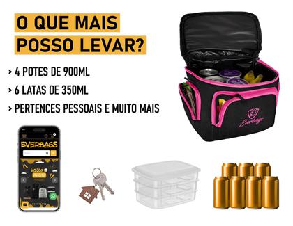 Imagem de Bolsa Térmica Fitness Lancheira Marmita Dieta Treino Frasqueira Viagem Passeio Camping Esportivo